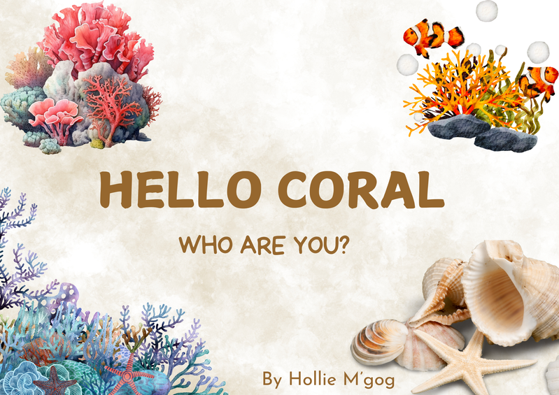 Listen here. I am coral book sample page