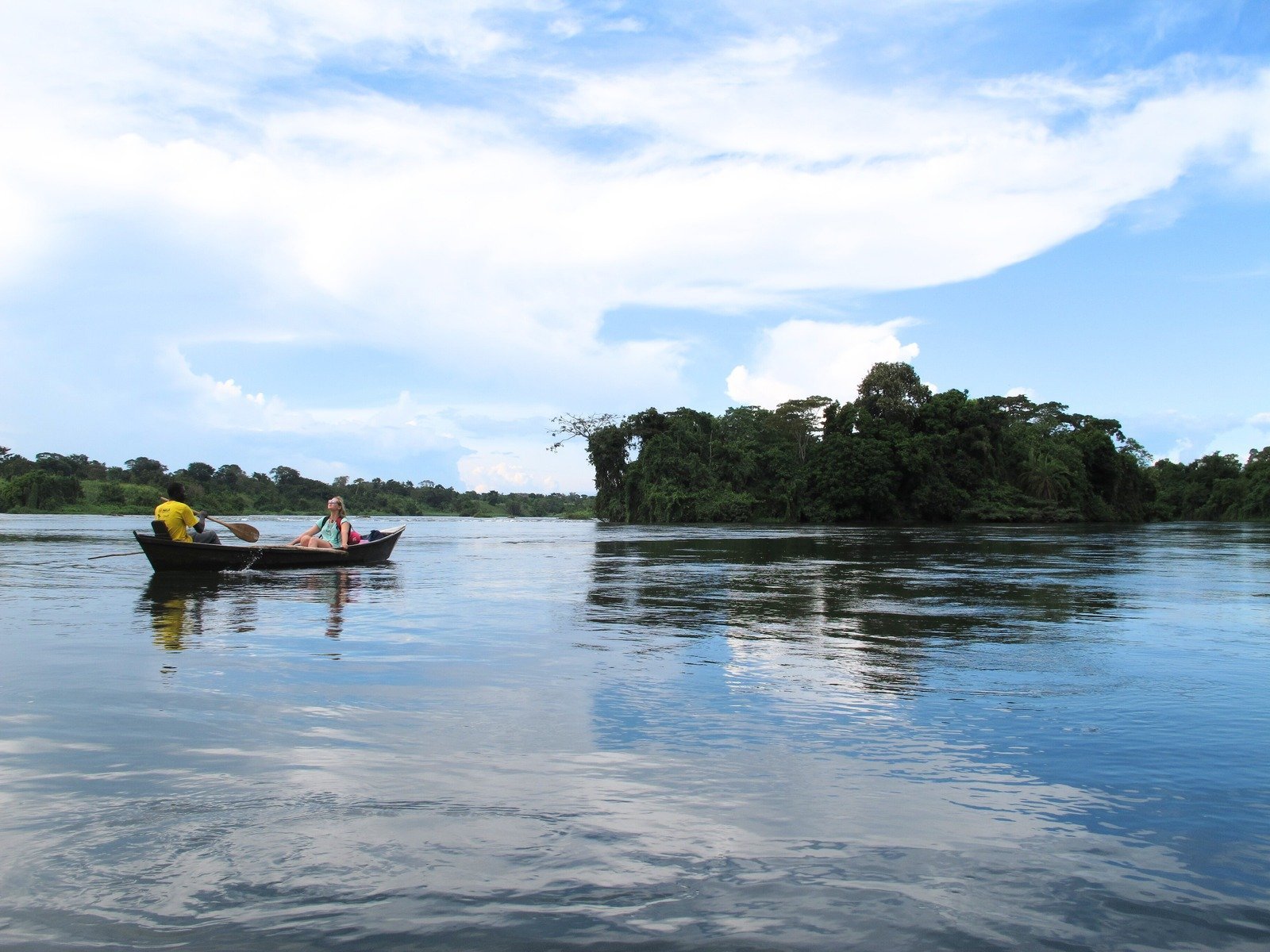 Hollie M'gog island in the white Nile Uganda