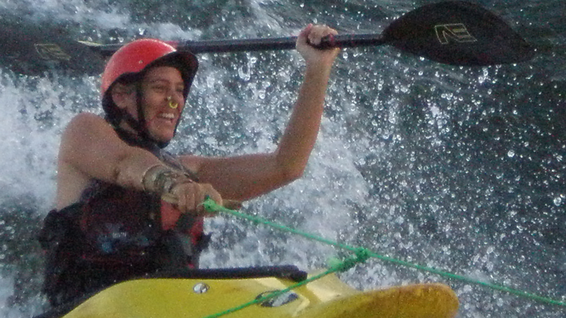 Hollie M'gog whitewater kayaking