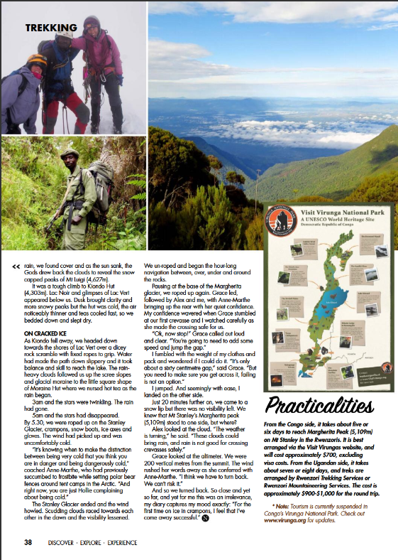 Article on Rwenzori mountains DRC