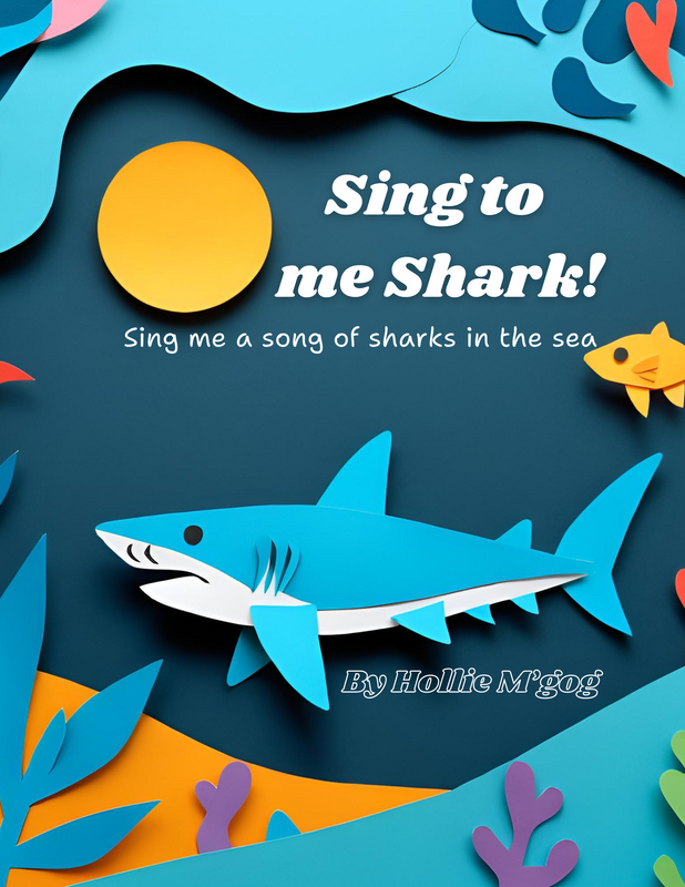 Sing to me shark book sample page