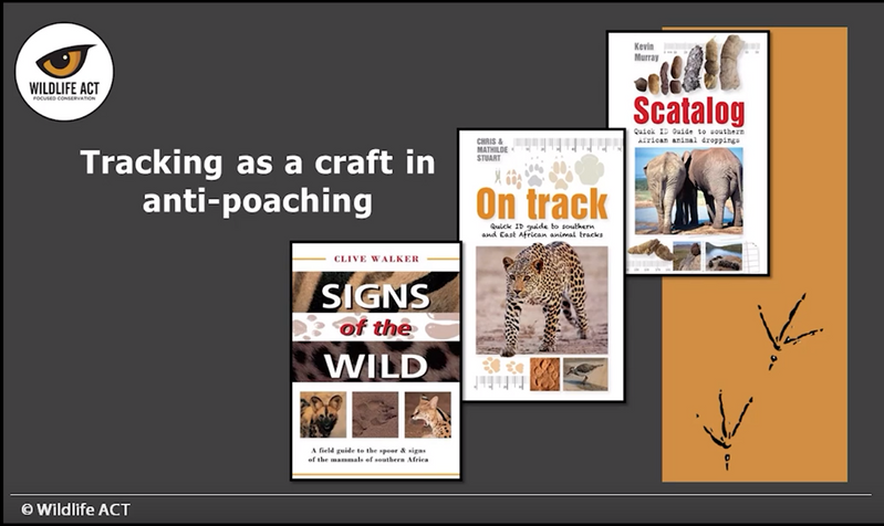 Tracking as a craft in anti-poaching lecture front cover
