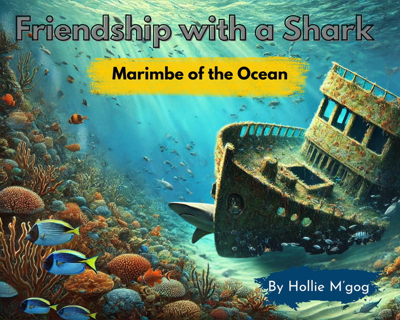 Friendship with a shark book sample page