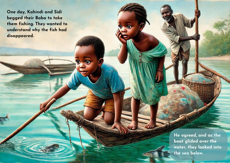 What is a healthy reef for african children book sample page
