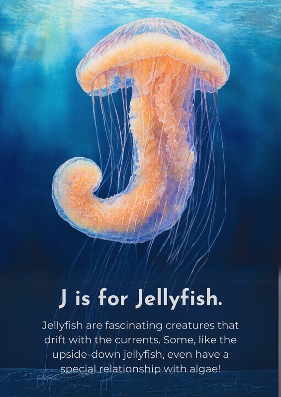 ABC of the ocean book sample page