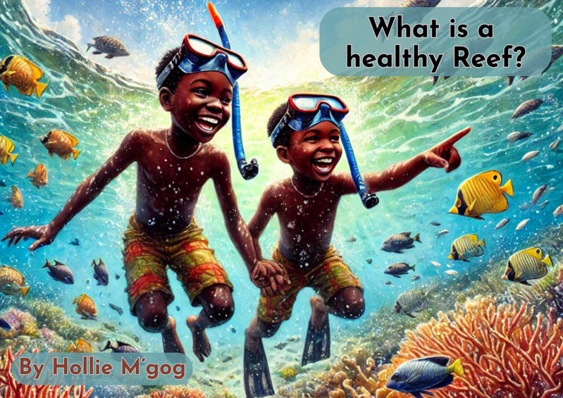 What is a healthy reef for african children book sample page